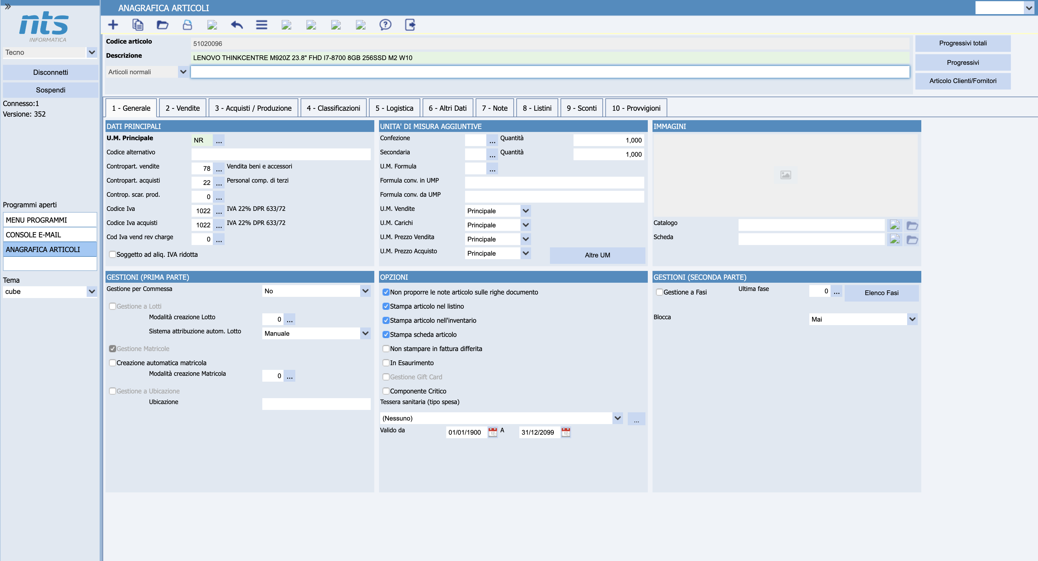 NTS Informatica Business Cube